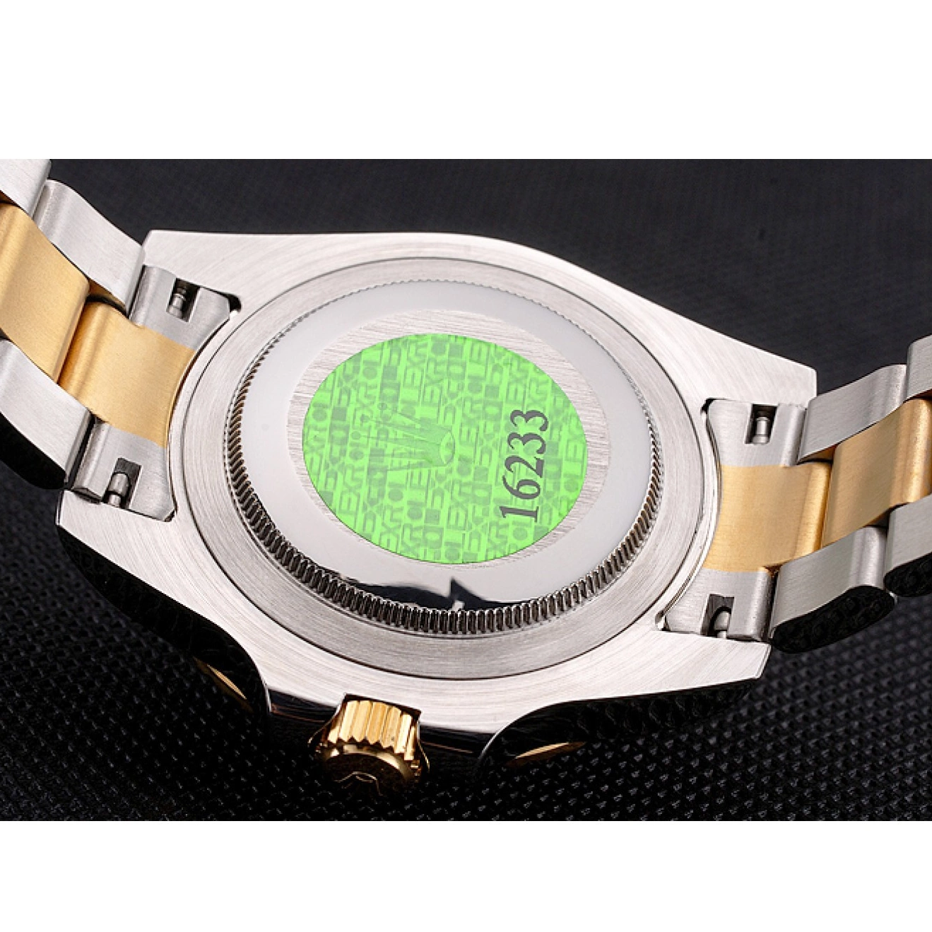 AAA Replica Watches Swiss Steel Rolex Tone Two Submariner Green Gold Bezel And Dial Bracelet 0806